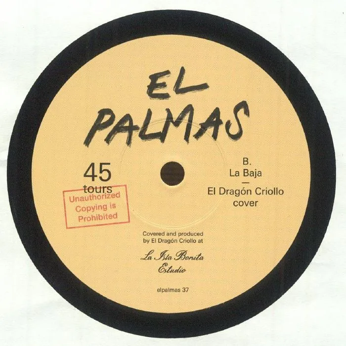 Обратная сторона обложки — EL PALMAS — La Baja
