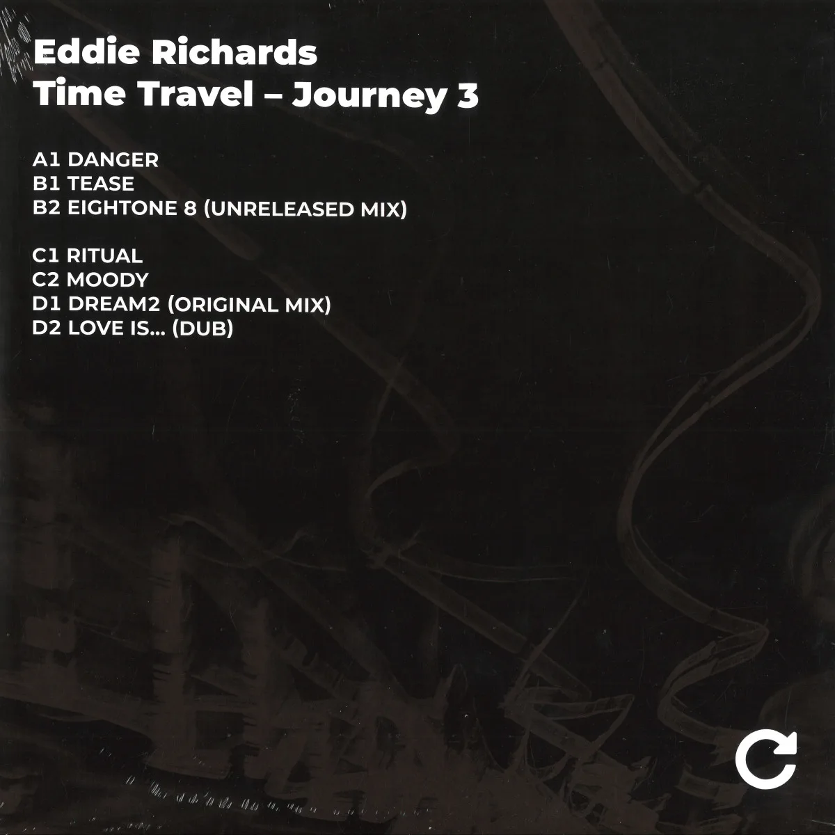 Back cover — Eddie Richards — Time Travel - Journey 3 (2x12")