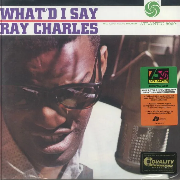 Лицевая сторона обложки — Ray CHARLES — What'd I Say (reissue)