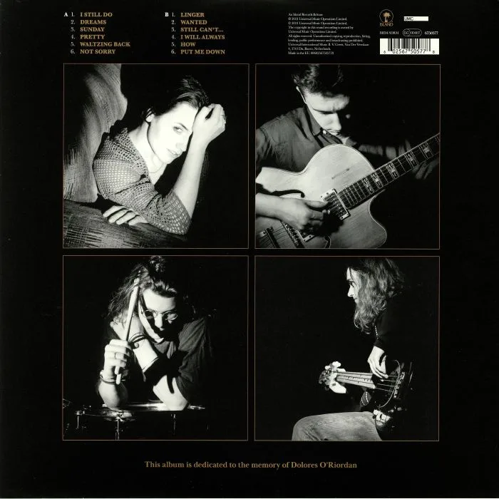 Обратная сторона обложки — The CRANBERRIES — Everybody Else Is Doing It So Why Can't We? (25th Anniversary Edition)