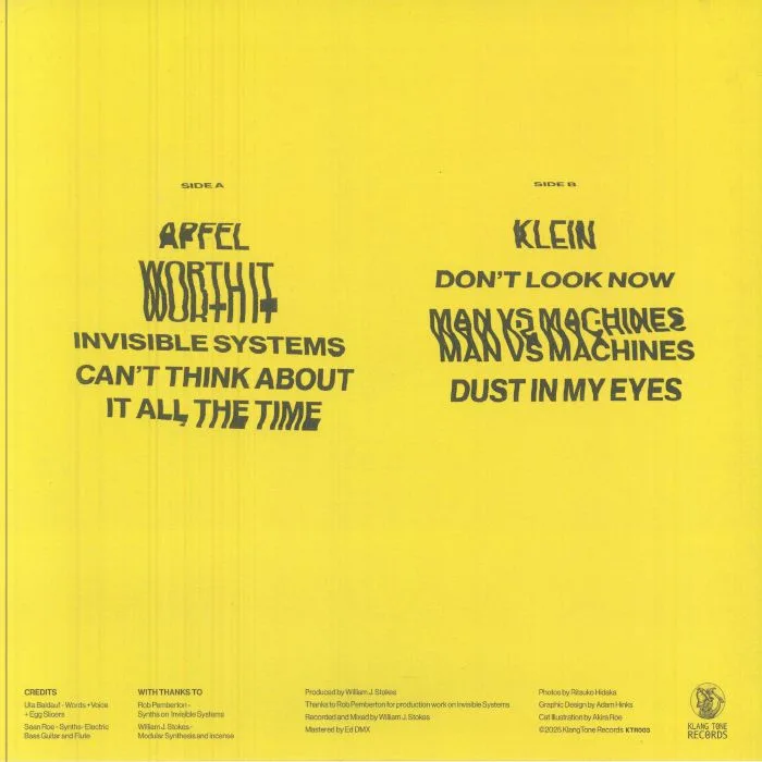 Back cover — WOOOLHEADS — Can't Think About It All The Time