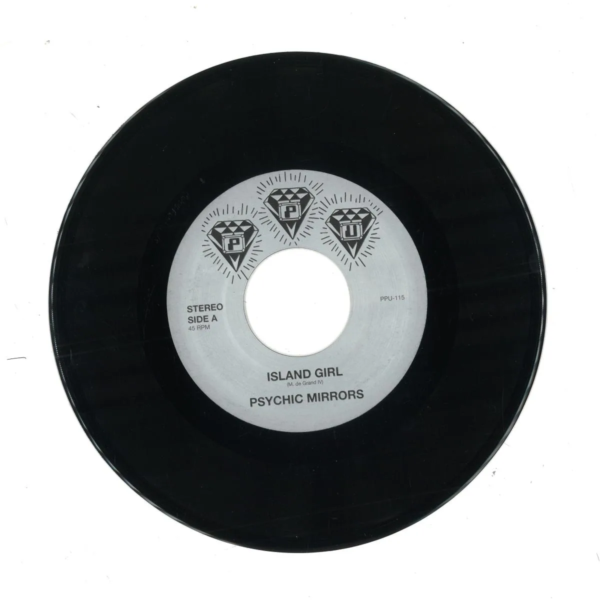 Front cover — Psychic Mirrors — Island Girl / Shock Treatment