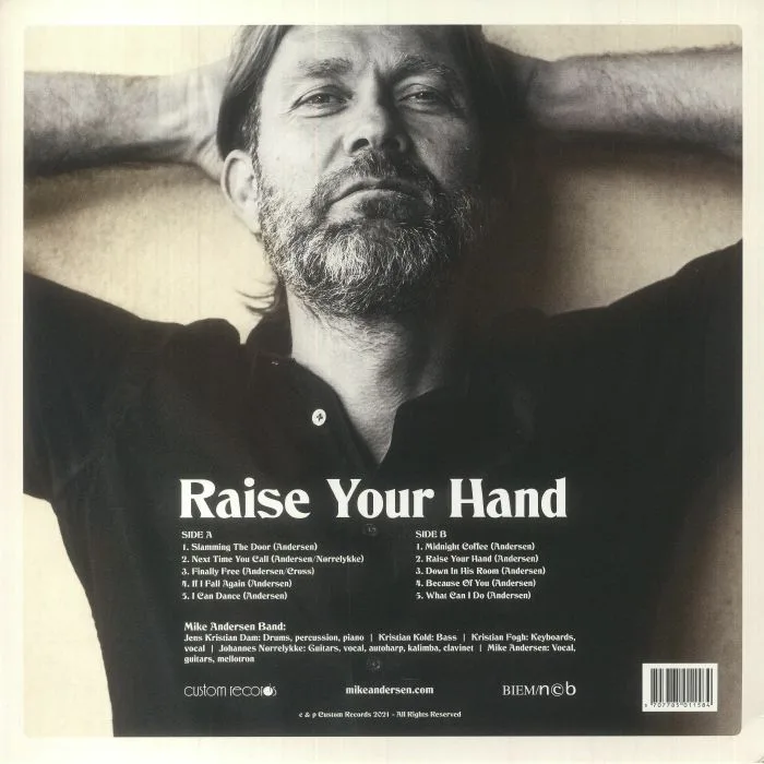 Back cover — Mike ANDERSEN — Raise Your Hand