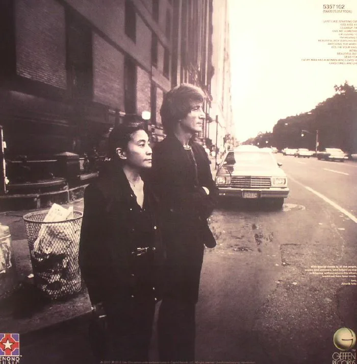 Back cover — John LENNON / YOKO ONO — Double Fantasy