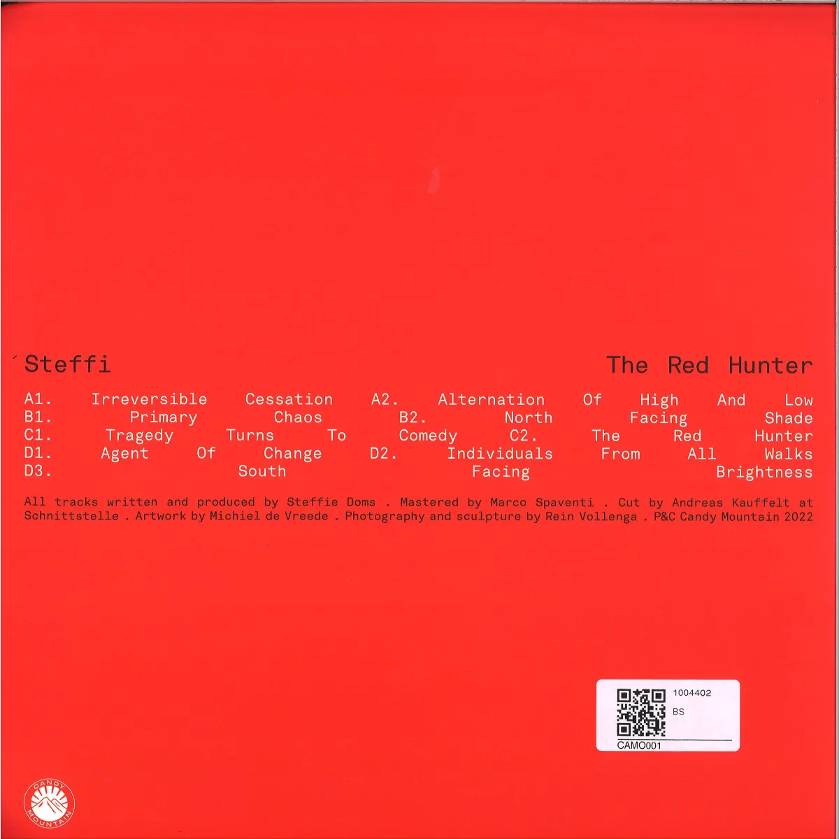 Back cover — Steffi — The Red Hunter LP 2x12"