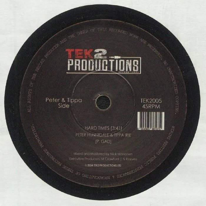 Peter HUNNIGALE / TIPPA IRIE / NICK MANASSEH — Hard Times