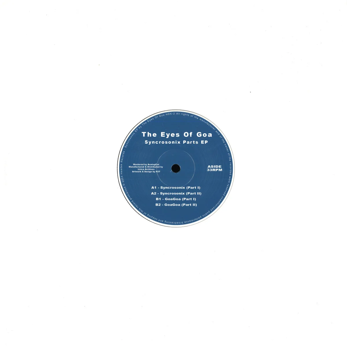 Back cover — The Eyes Of Goa — Syncrosonix Parts EP