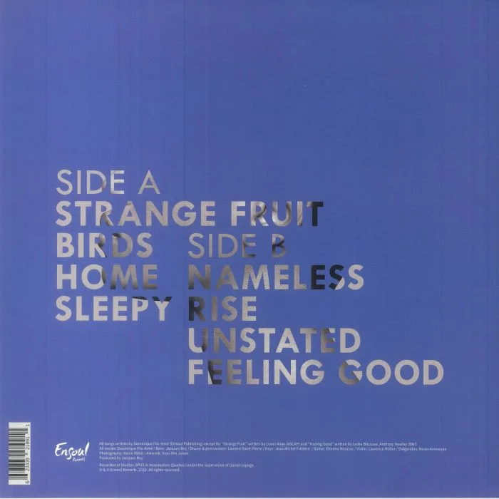 Back cover — Dominique FILS AIME — Nameless