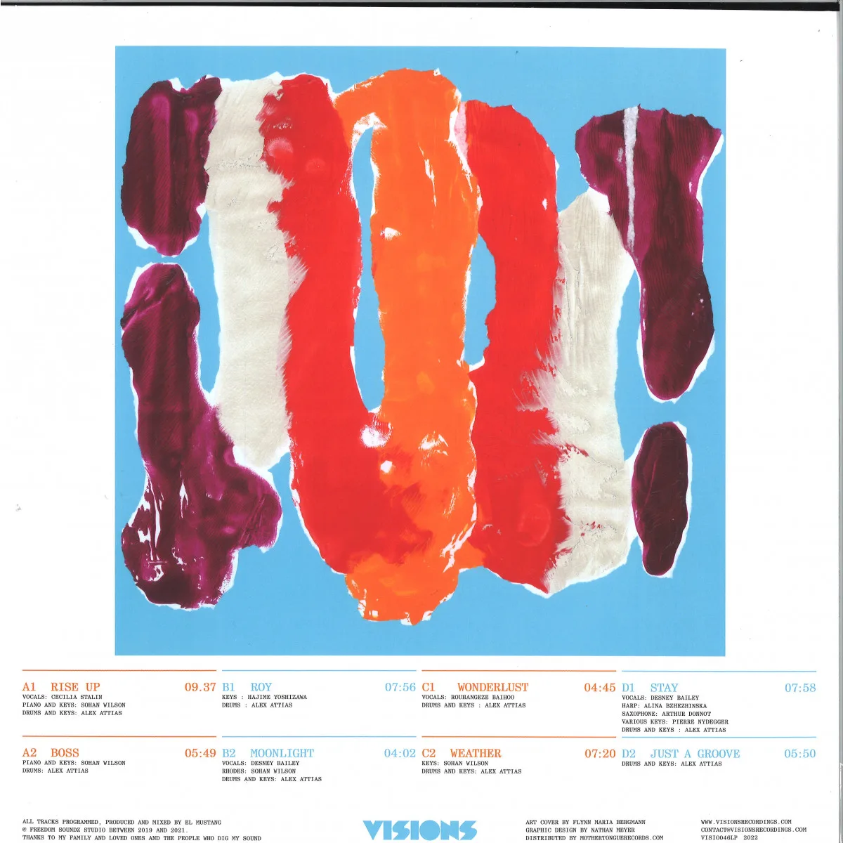 Обратная сторона обложки — Alex Attias pres. El Mustang — TWO LP (2x12")