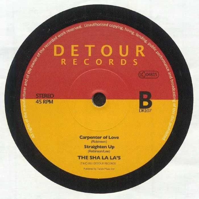Back cover — The SHA LA LA'S — Always The Heartache