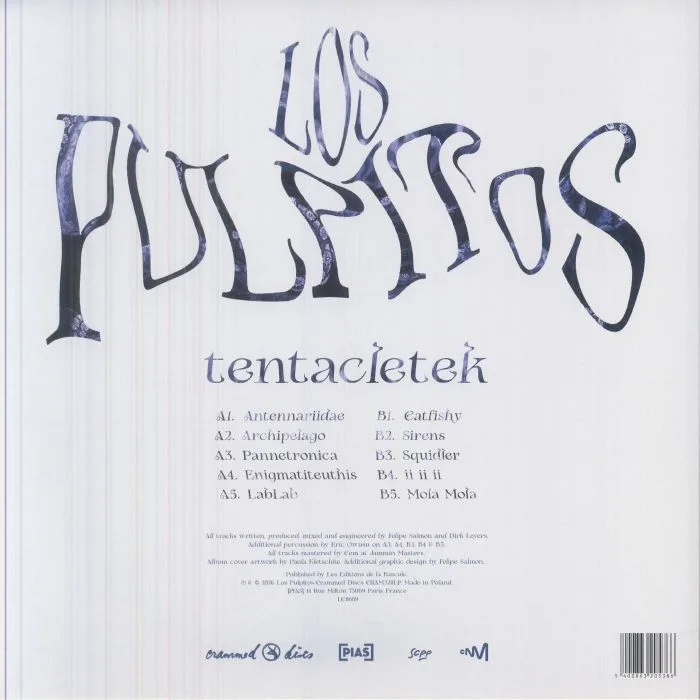 Back cover — LOS PULPITOS — Tentacletek