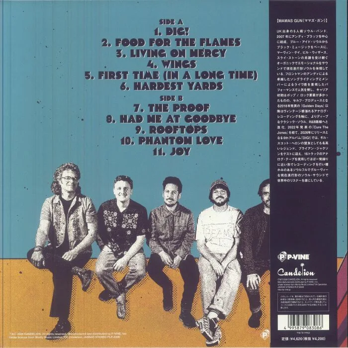 Back cover — MAMAS GUN — DIG!