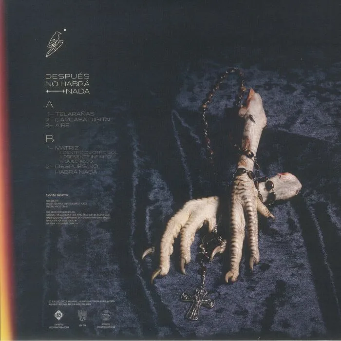 Back cover — SANTO ROSTRO — Despues No Habra Nada