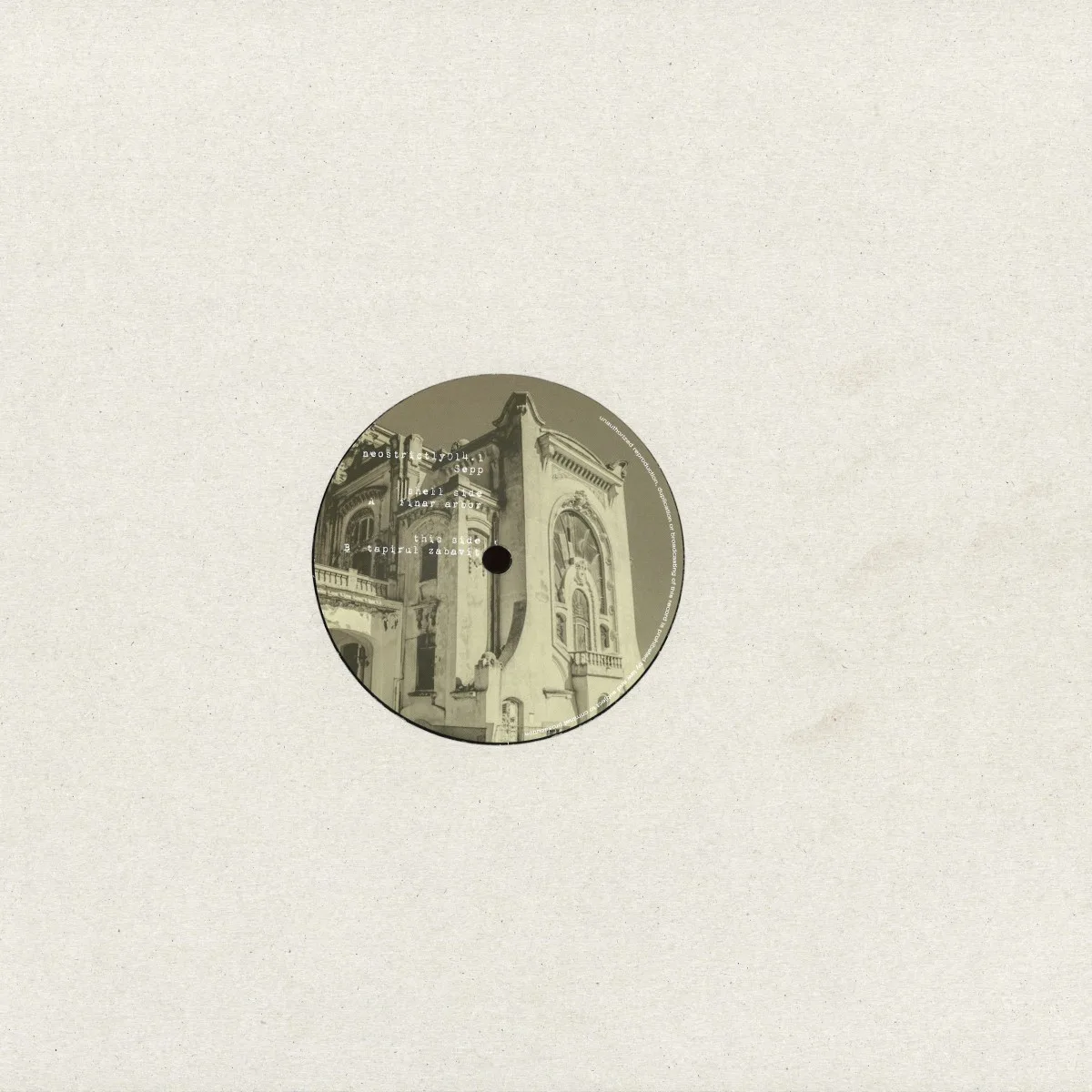 Back cover — Sepp — Catre Galateea EP