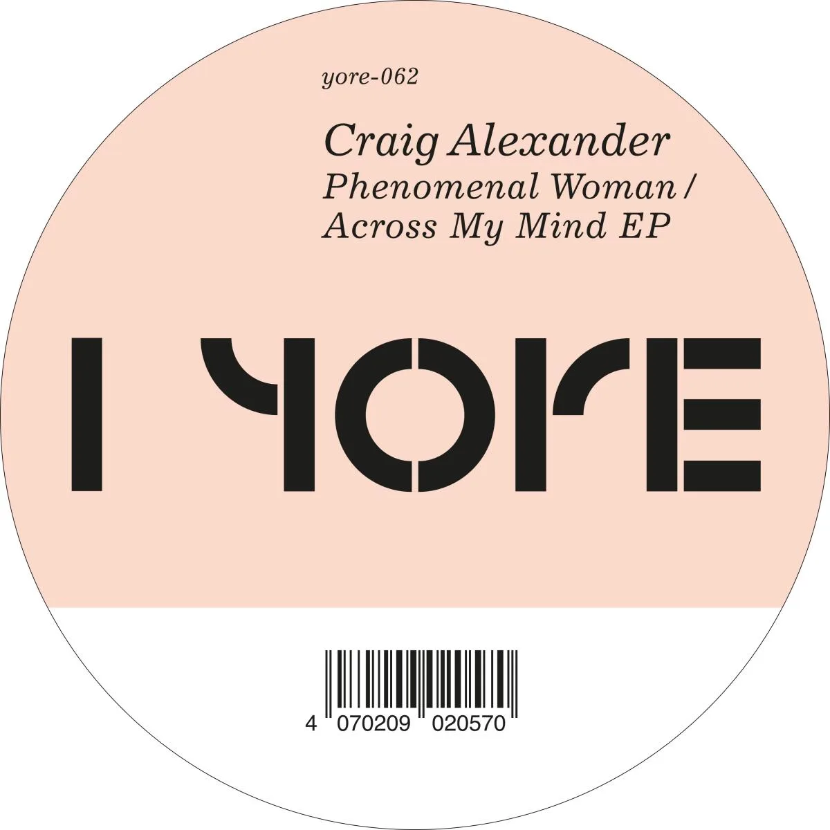 Лицевая сторона обложки — Craig Alexander — Phenomenal Woman / Across My Mind