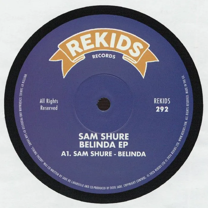 Лицевая сторона обложки — Sam SHURE — Belinda EP