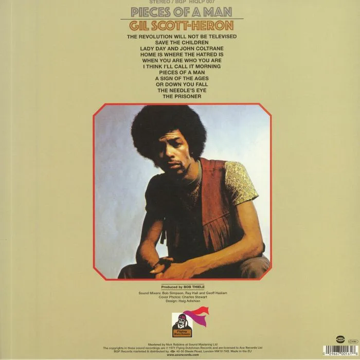 Back cover — Gil SCOTT HERON — Pieces Of A Man