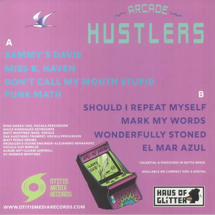 Обратная сторона обложки — OTTIS MEDIA RECORDS — Arcade Hustlers