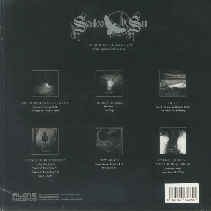 Back cover — SWALLOW THE SUN — The Singles Collection: The Spinefarm Years