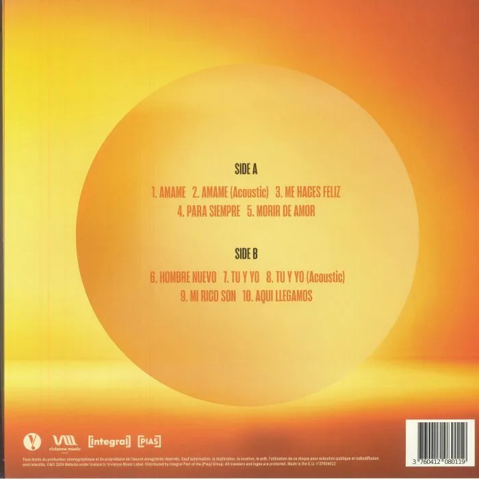 Back cover — Yuri BUENAVENTURA — Amame