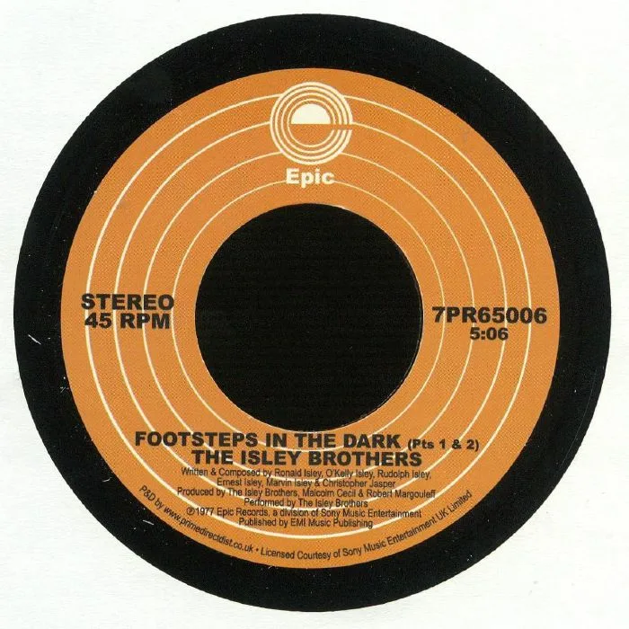 Лицевая сторона обложки — The ISLEY BROTHERS — Footsteps In The Dark (Record Store Day 2019)