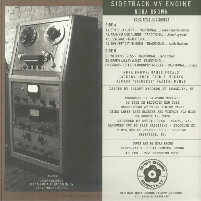 Обратная сторона обложки — Nora BROWN — Sidetrack My Engine