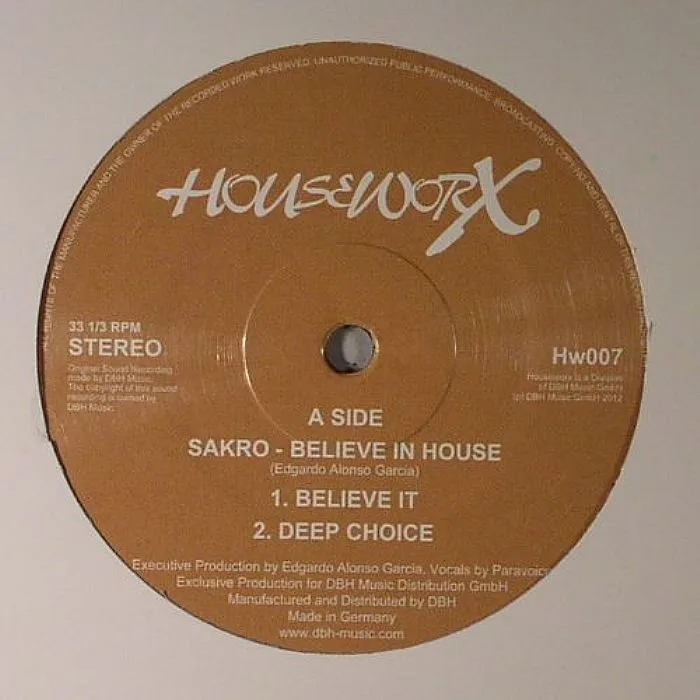 Лицевая сторона обложки — SAKRO — Believe In House