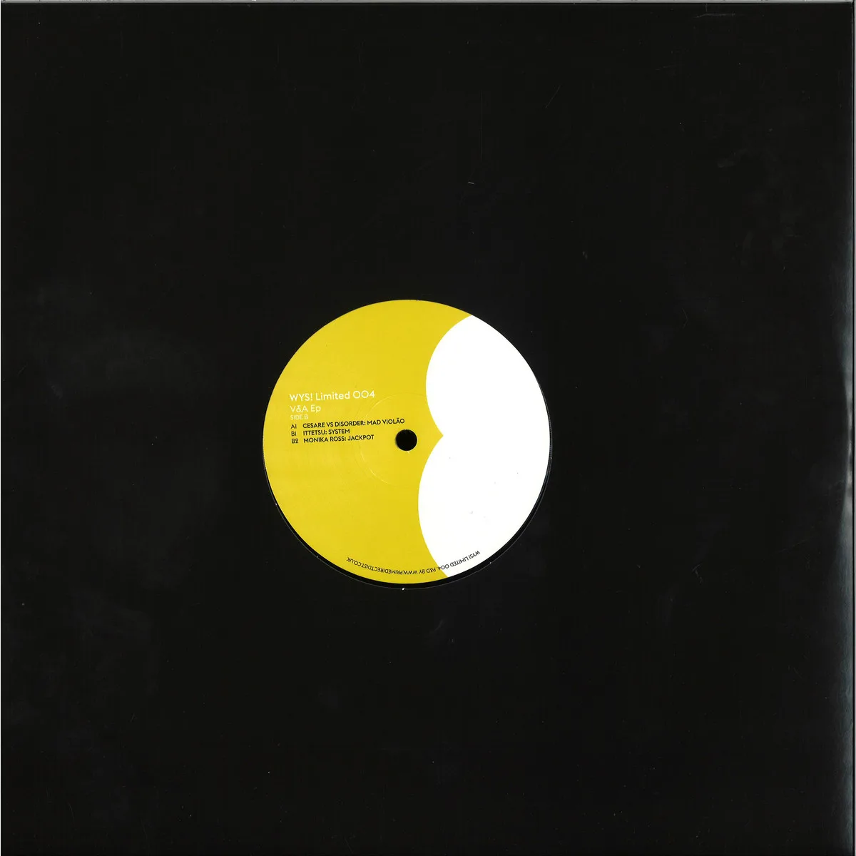 Back cover — Cesarevs.Disorder/Ittetsu/Monika Ross — V&A EP