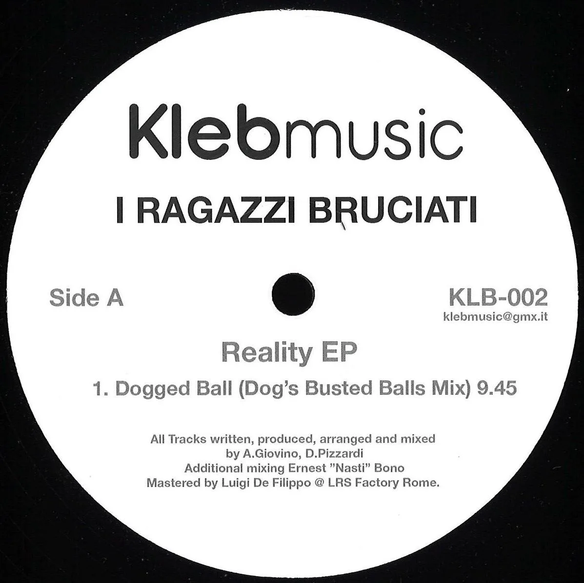 I Ragazzi Bruciati — Reality EP