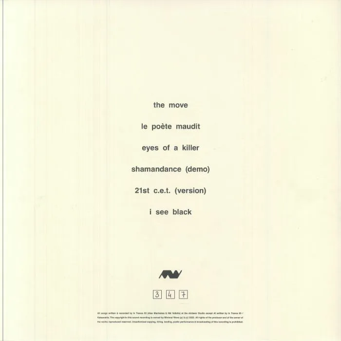 Back cover — IN TRANCE 95 — The Move