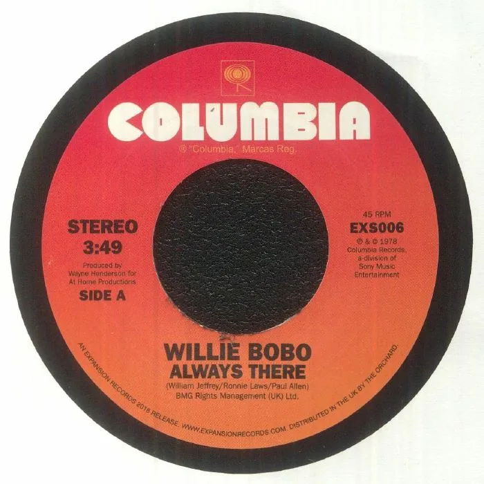 Лицевая сторона обложки — WILLIE BOBO — Always There