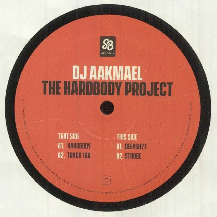 Back cover — DJ AAKMAEL — The Hardbody Project