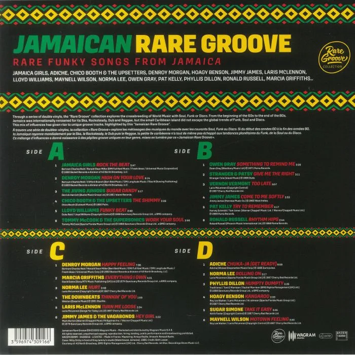 Обратная сторона обложки — VARIOUS — Jamaican Rare Groove: Rare Funky Songs From Jamaica