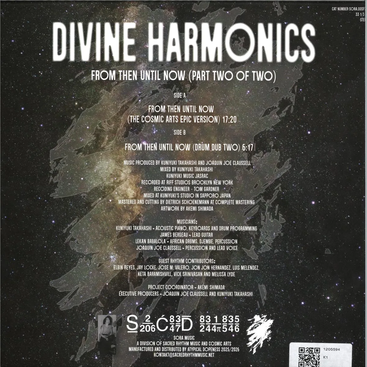 Обратная сторона обложки — Kuniyuki Takahashi & Joaquin Joe Claussell — Divine Harmonics PT4. Disc 2 of 2