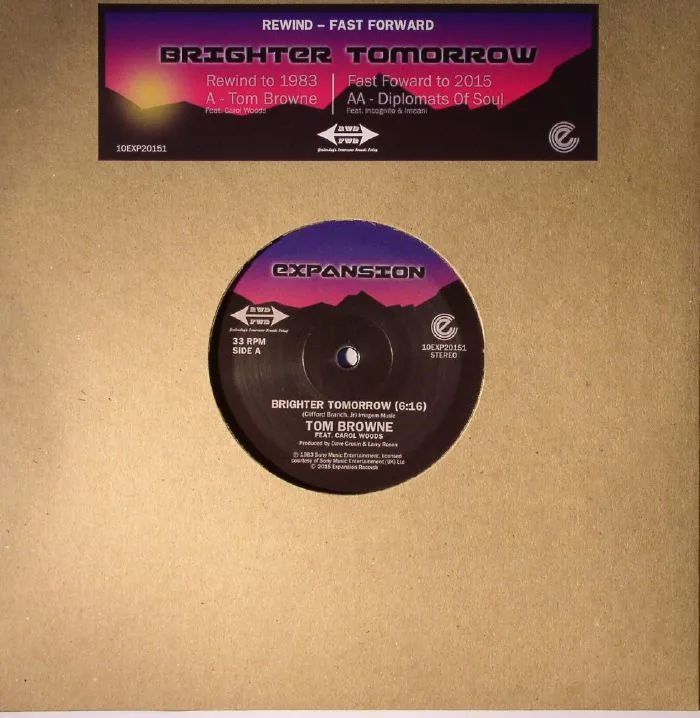 Лицевая сторона обложки — Tom BROWNE / DIPLOMATS OF SOUL — Brighter Tomorrow