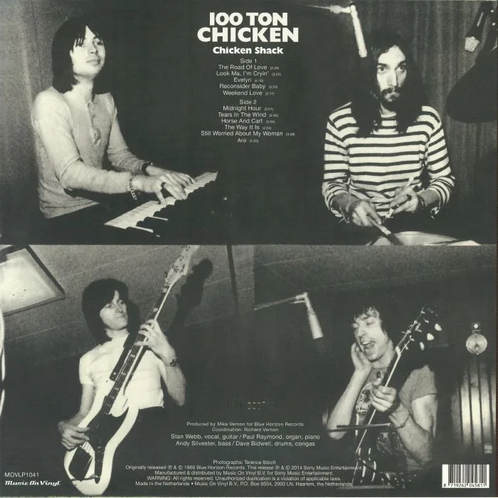 Back cover — CHICKEN SHACK — 100 Ton Chicken (reissue)
