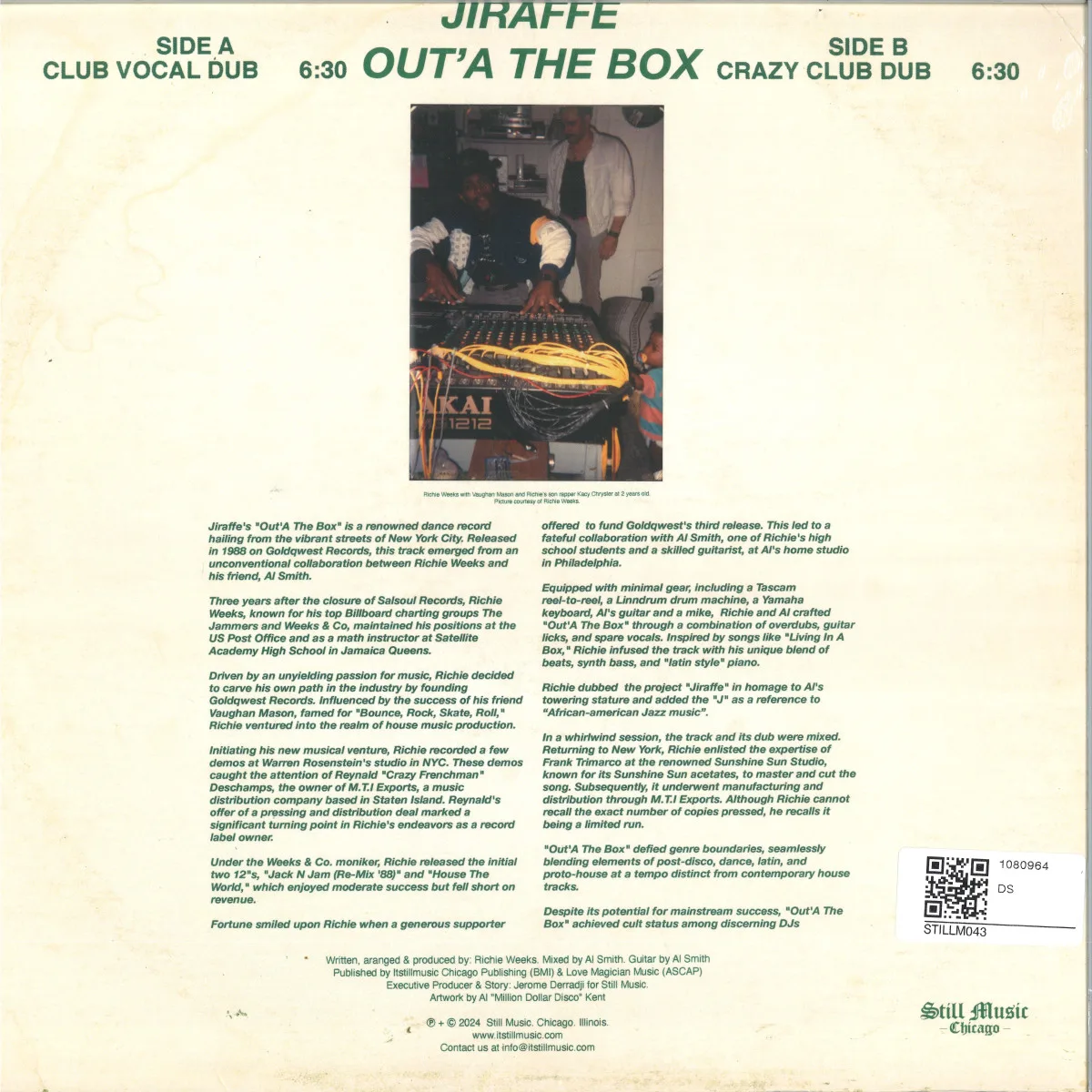 Обратная сторона обложки — Jiraffe — Out'A The Box