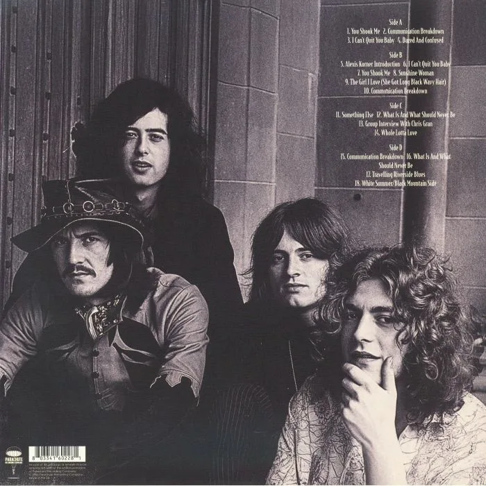 Back cover — LED ZEPPELIN — Radio Sessions