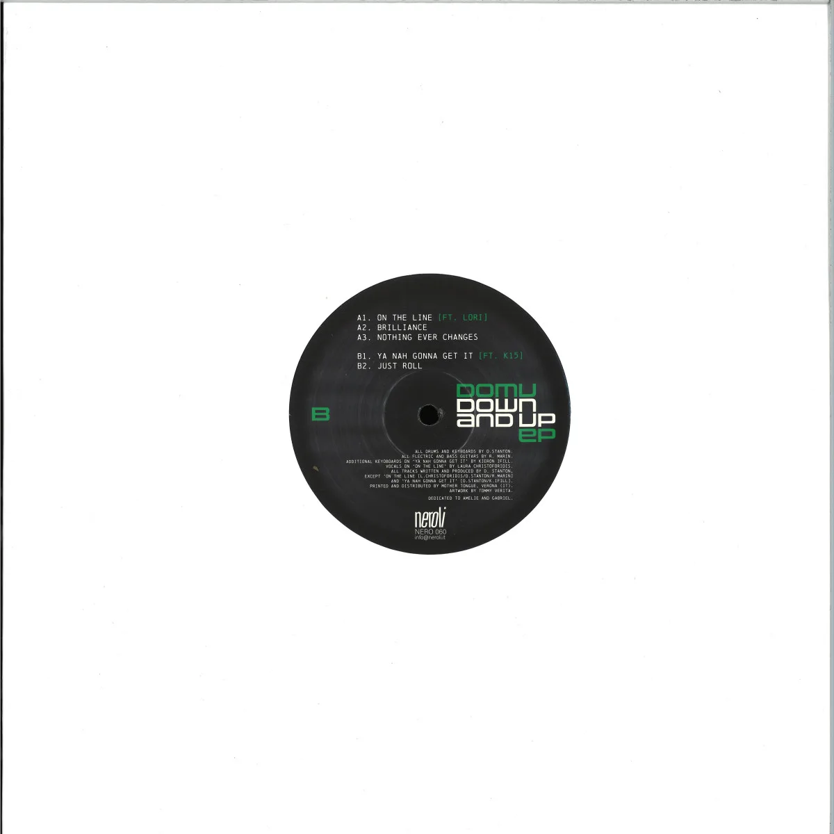 Обратная сторона обложки — Domu — Down And Up EP