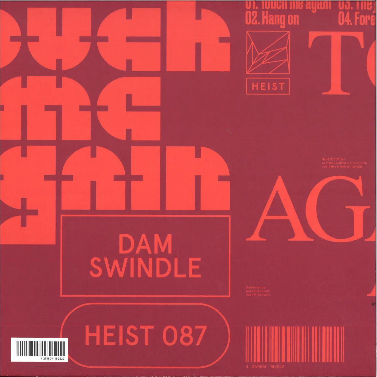 Обратная сторона обложки — Dam Swindle — Touch Me Again EP