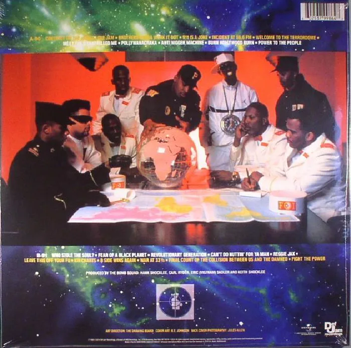 Обратная сторона обложки — PUBLIC ENEMY — Fear Of A Black Planet