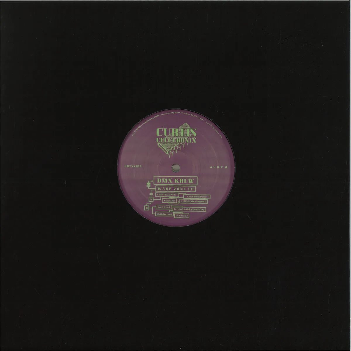 Back cover — Dmx Krew — Warp Zone LP