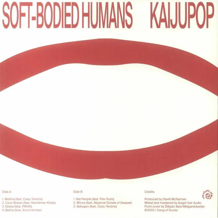 Back cover — SOFT BODIED HUMANS — Kaijupop