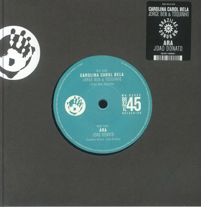 Лицевая сторона обложки — JORGE BEN / TORQUINHO / JOAO DONATO — Carolina Carol Bela (reissue)