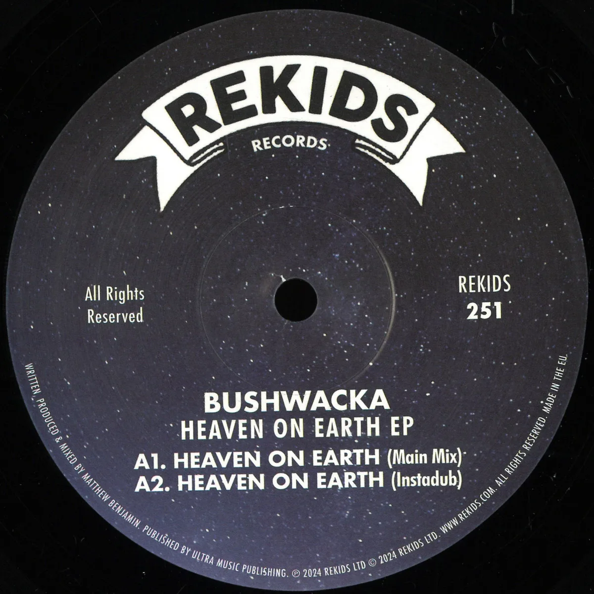 Front cover — Bushwacka! — Heaven On Earth EP