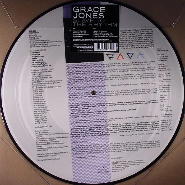 Back cover — Grace JONES — Slave To The Rhythm
