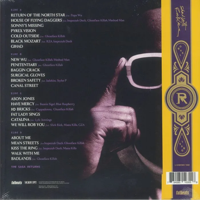 Обратная сторона обложки — RAEKWON — Only Built 4 Cuban Linx Part II