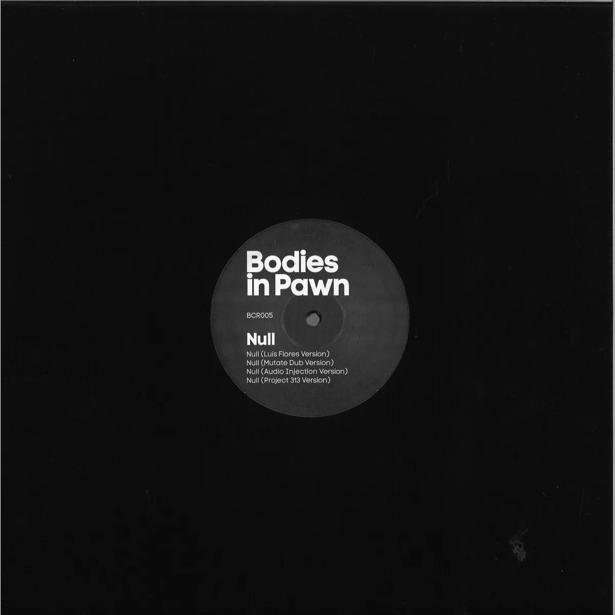 Back cover — Luis Flores,Mutate,Audio Injection,Project 313 — Null Compilation