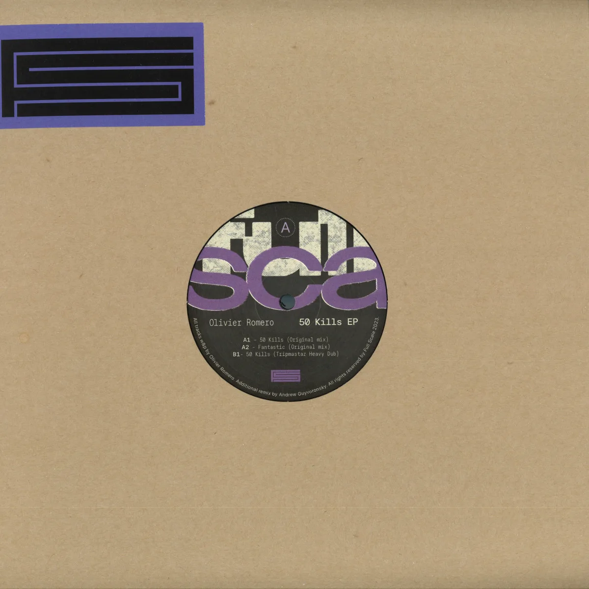 Back cover — Olivier Romero — 50 Kills EP