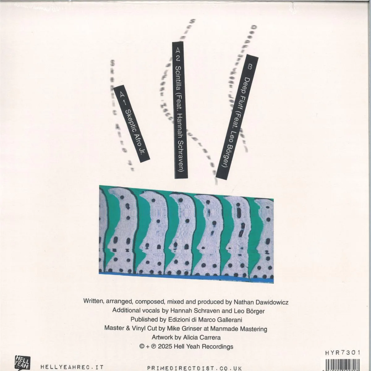 Back cover — Nathan Dawidowicz — Fluff LP